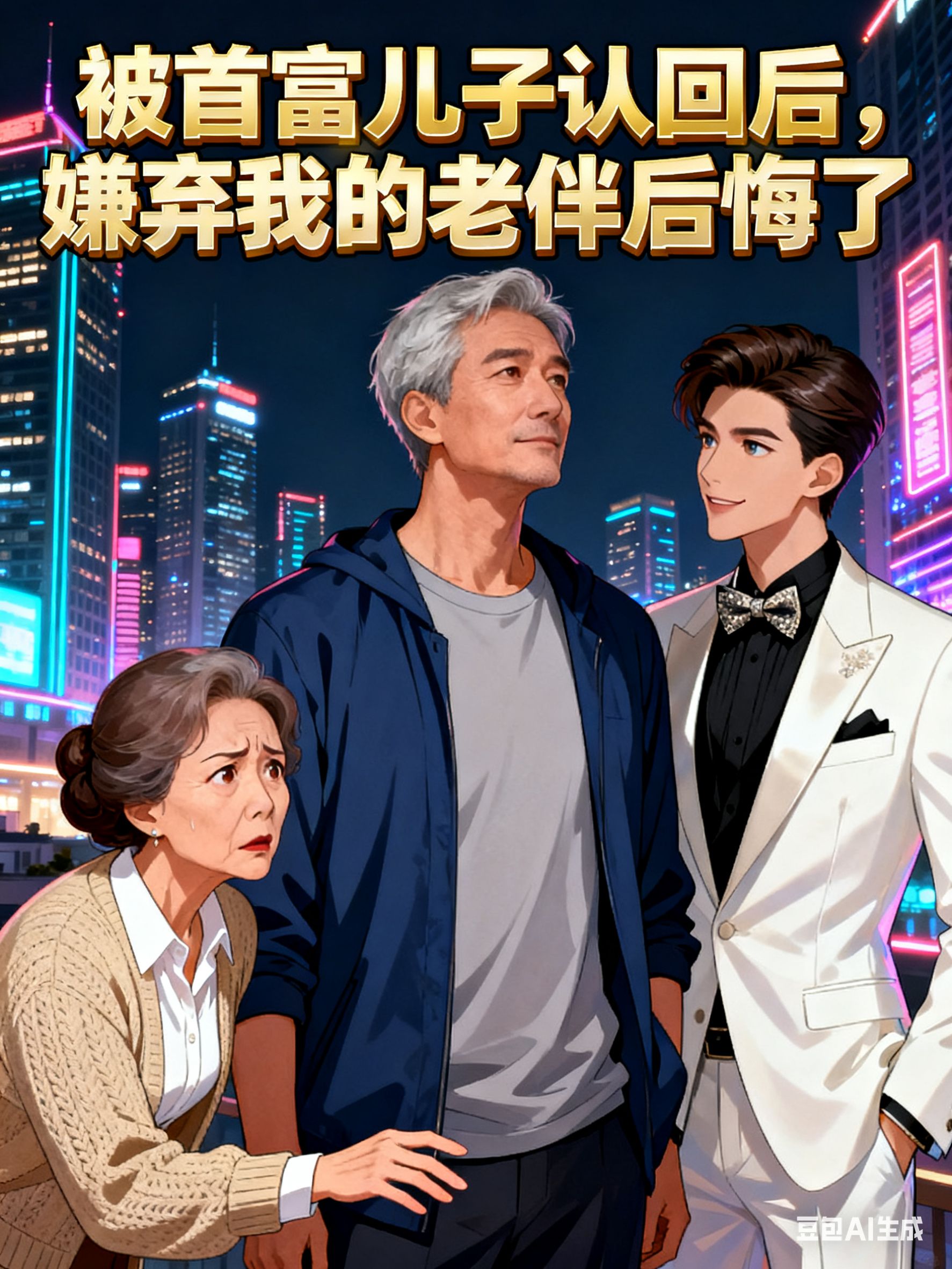 被首富儿子认回后，嫌弃我的老伴后悔了