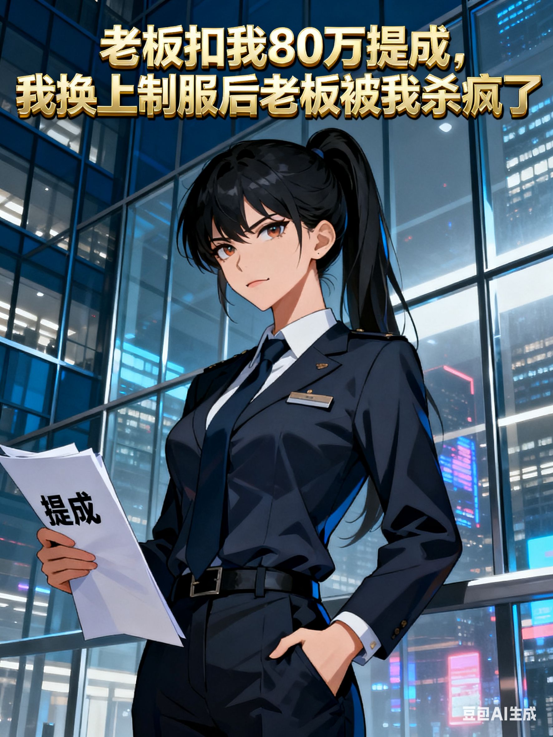 老板扣我80万提成，我换上制服后老板被我杀疯了 封面