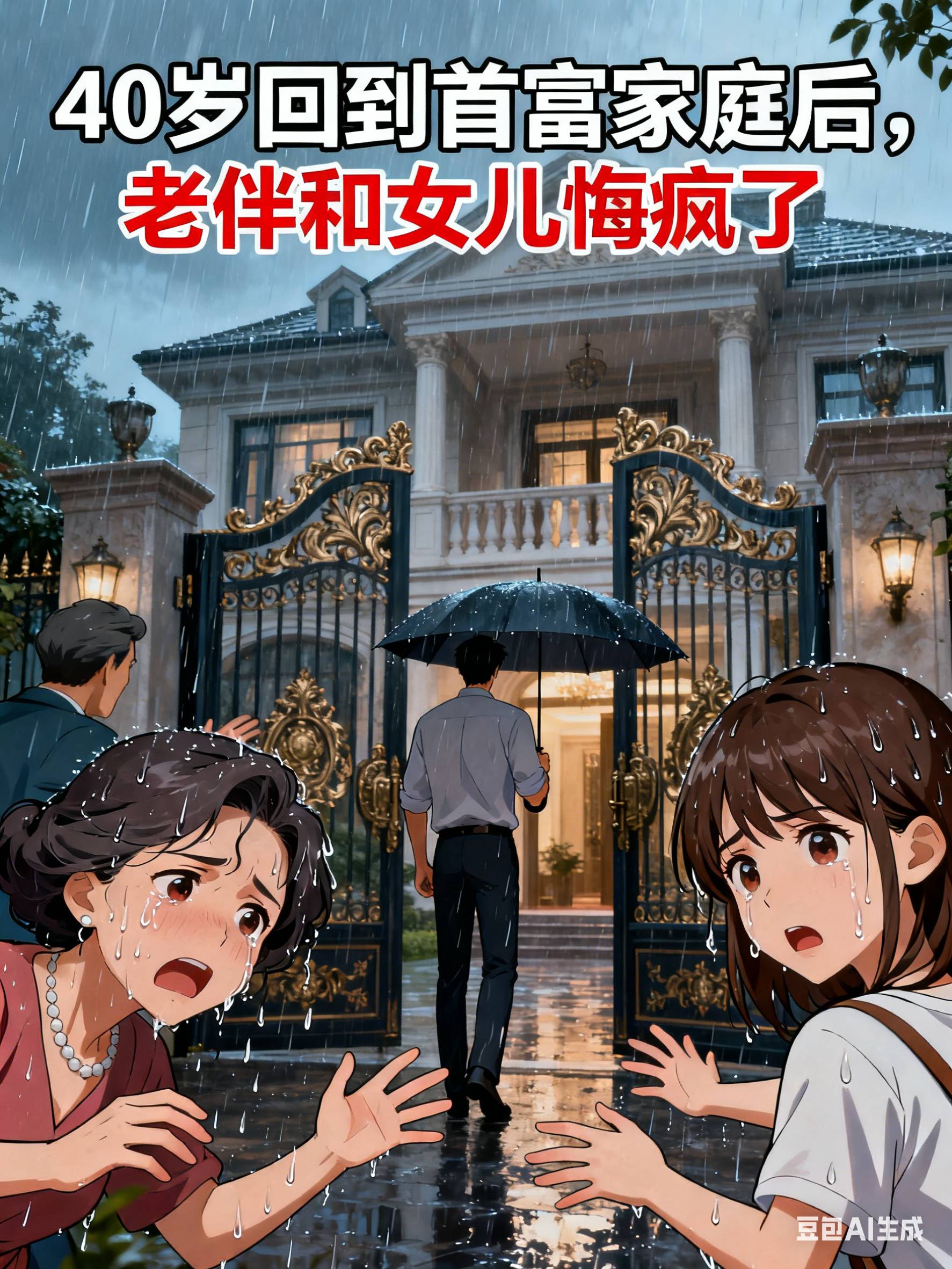 40岁回到首富家庭后，老伴和女儿悔疯了