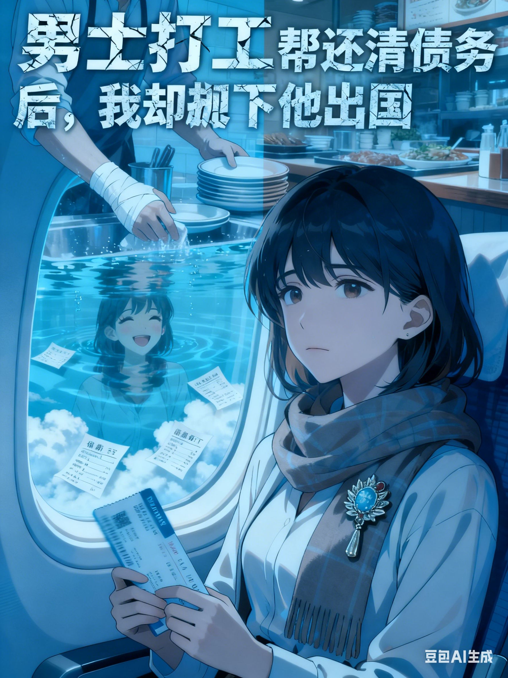 男友打工帮我还清债务后，我却抛下他出国封面
