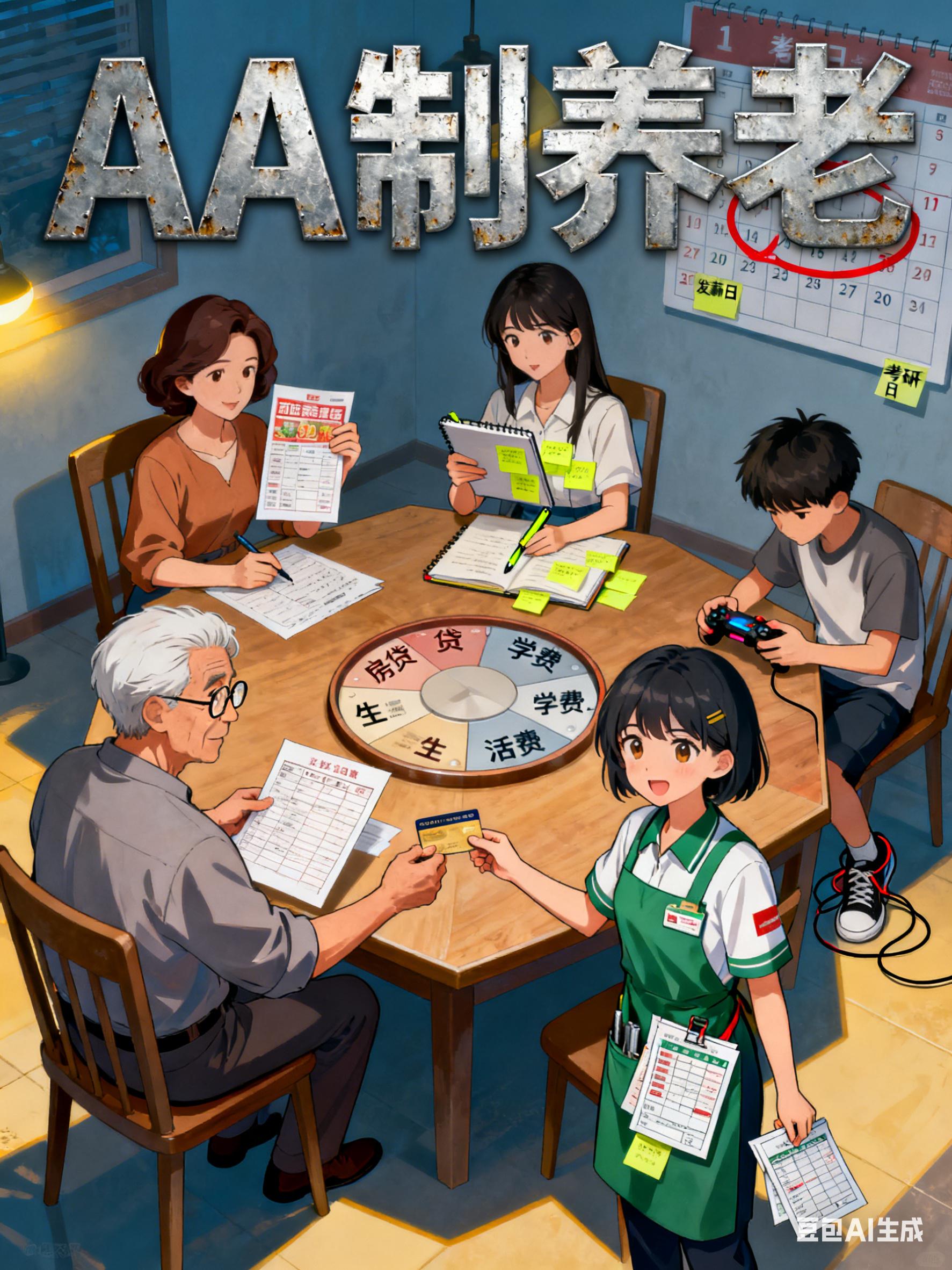 AA制养老封面