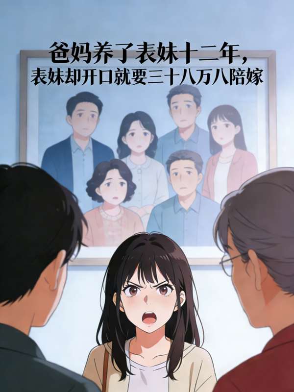 爸妈养了表妹十二年，表妹却开口就要三十八万八陪嫁封面