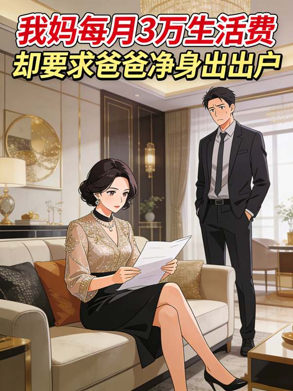 我妈每月3万生活费,却要求我爸净身出户封面