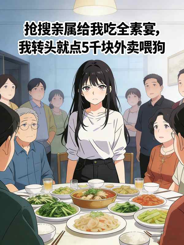 抠搜亲戚给我吃全素宴，我转头就点5千块外卖喂狗