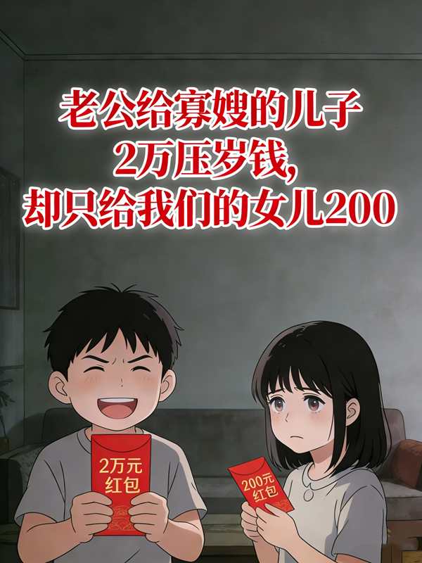 老公给寡嫂的儿子2万压岁钱，却只给我们的女儿200封面