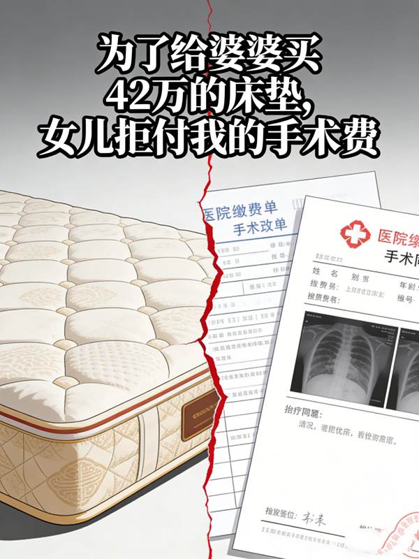 为了给婆婆买42万的床垫,女儿拒付我的手术费封面