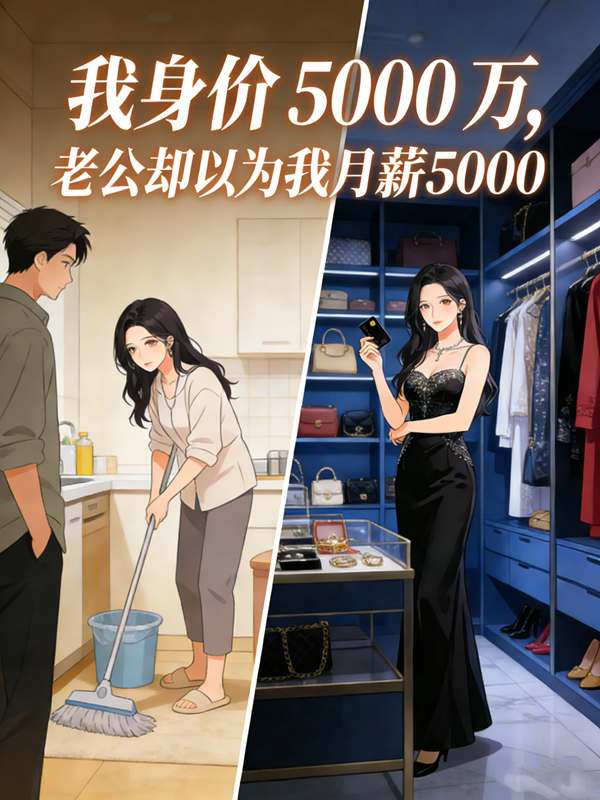 我身价5000万,老公却以为我月薪5000封面
