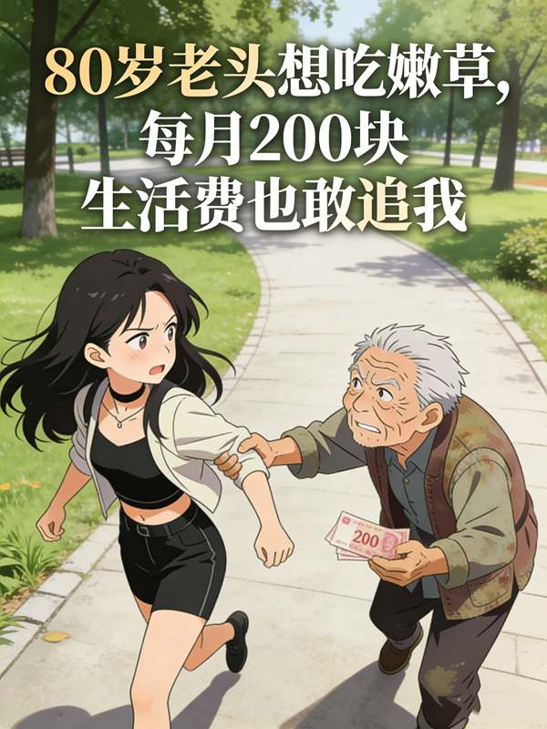 80岁老头想吃嫩草,每月200块生活费也敢追我封面