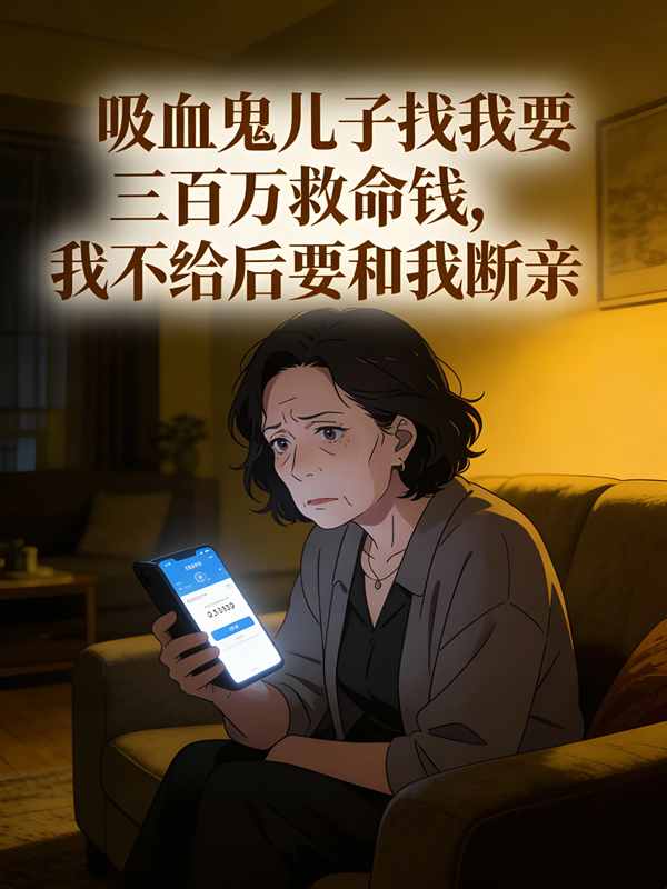 吸血鬼儿子找我要三百万救命钱，我不给后要和我断亲封面