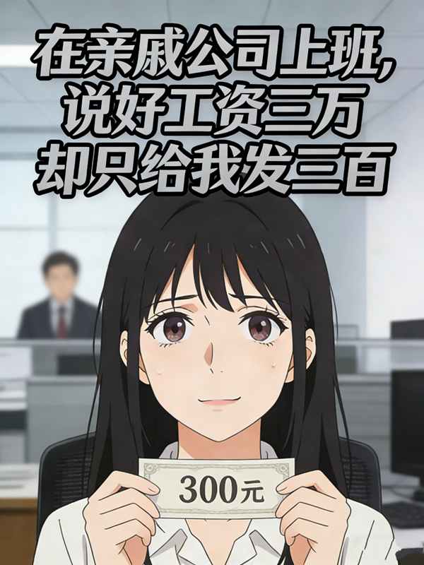 在亲戚公司上班，说好工资三万却只给我发三百封面