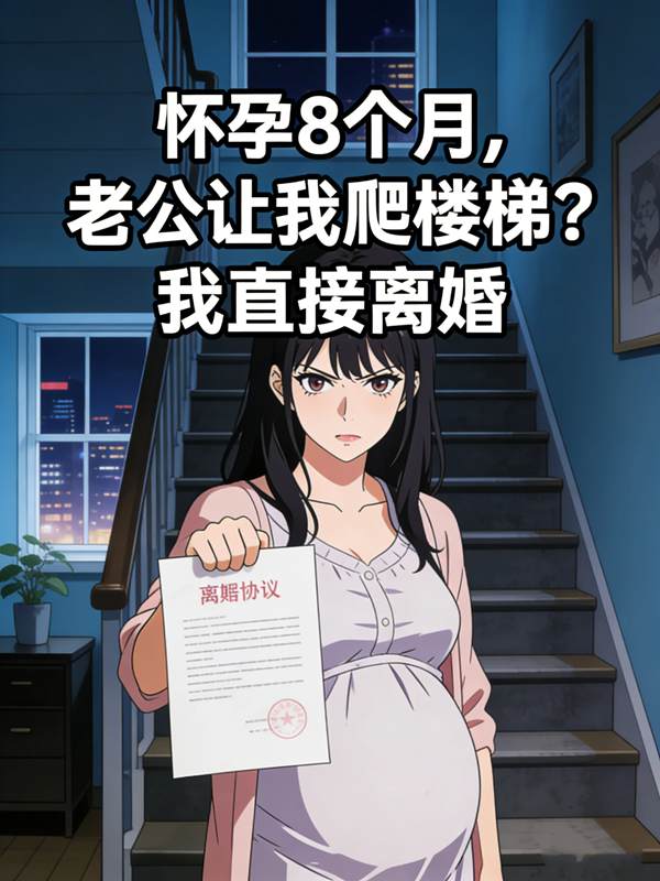 怀孕8个月,老公让我爬楼梯?我直接离婚封面