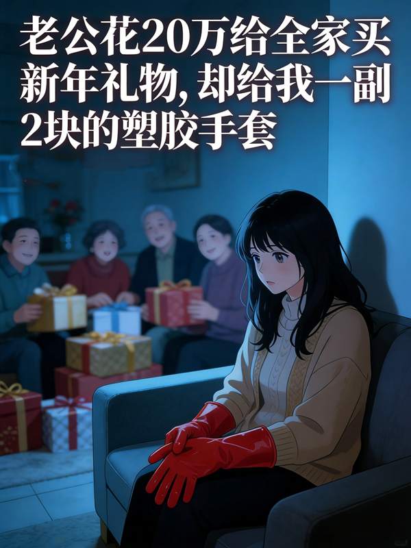 老公花20万给全家买新年礼物，却给我一副2块的塑胶手套封面