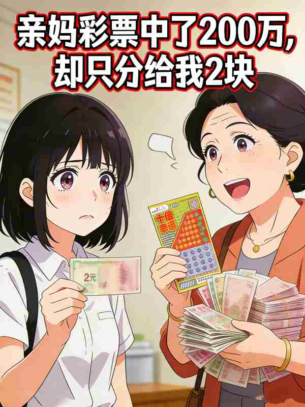 亲妈彩票中了200万,却只分给我2块封面
