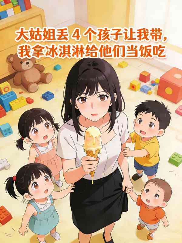 大姑姐丢 4 个孩子让我带，我拿冰淇淋给他们当饭吃