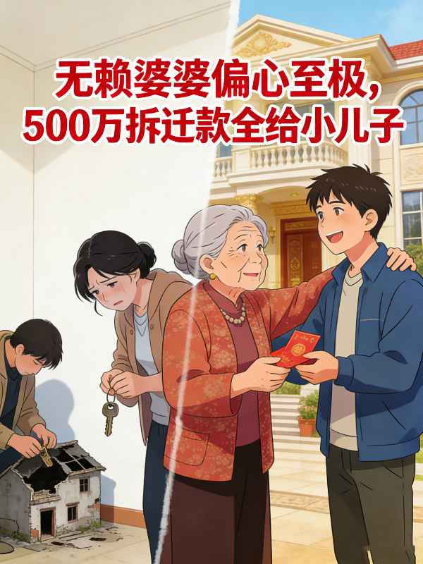 无赖婆婆偏心至极,500万拆迁款全给小儿子封面