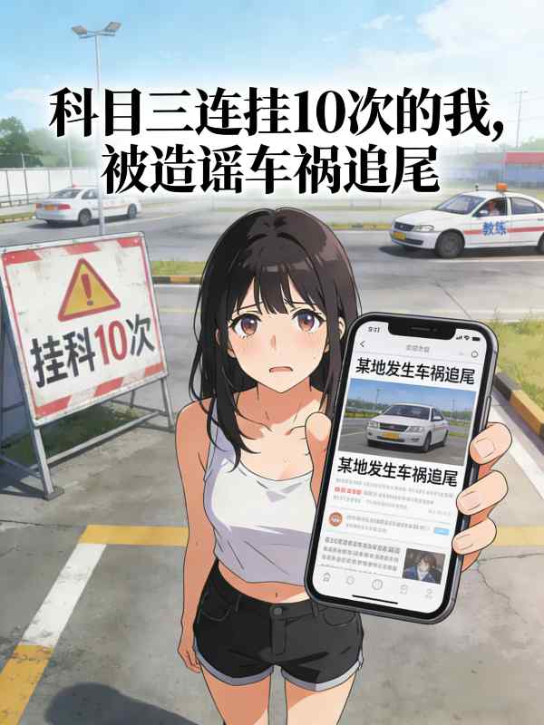 科目三连挂10次的我,被造谣车祸追尾封面