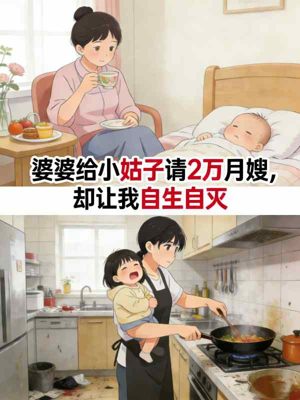 婆婆给小姑子请2万月嫂，却让我自生自灭封面