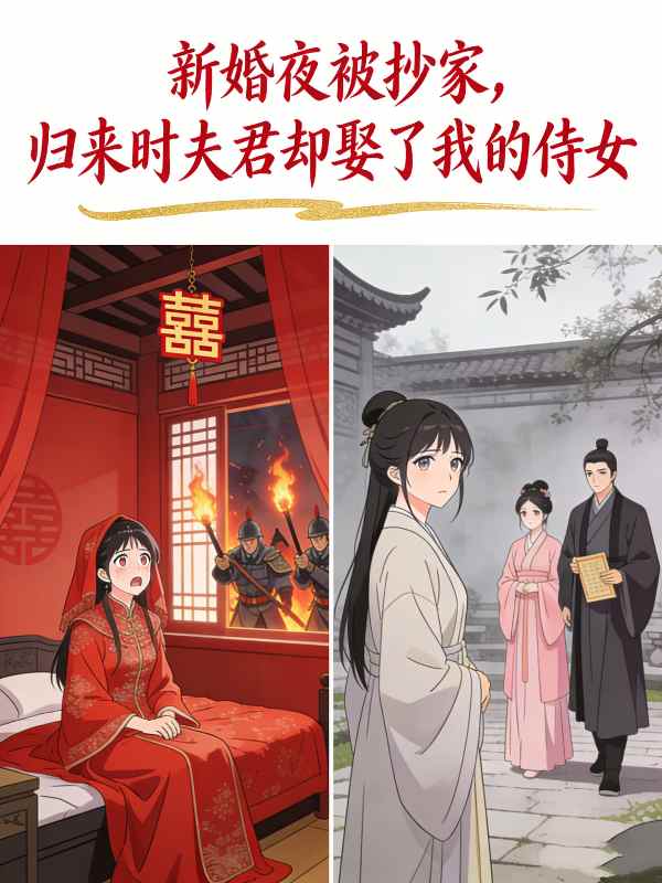 新婚夜被抄家,归来时夫君却娶了我的侍女封面