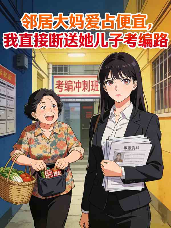 邻居大妈爱占便宜,我直接断送她儿子考编路封面