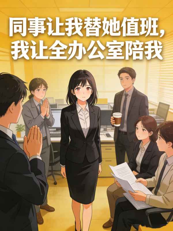 同事让我替她值班,我让全办公室陪我封面