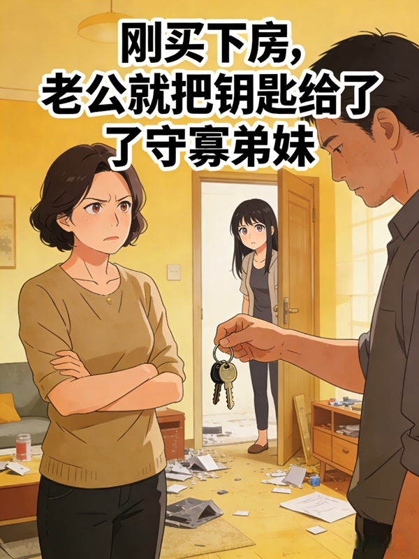 刚买下房，老公就把钥匙给了守寡弟妹